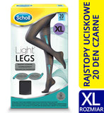 Light Legs compression tights 20 DEN black size XL