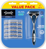 Hydro 5 Skin Protection Regular razor with replaceable blades for men 1pc + 13pcs refills