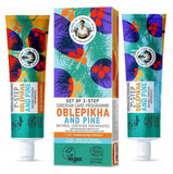 Natural Toothpastes two-step set of natural toothpastes Altai Sea Buckthorn and Pine Agafia 2x60g