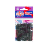 Professional Curly Slides crimped hair curls Katja 070/40 Black 40pcs