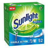 All In 1 Double Action Lemon Dishwasher Tabs 52pcs