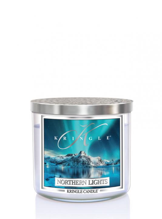 Tumbler scented candle with three wicks Northern Lights 411g