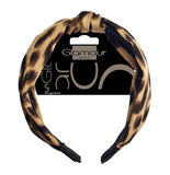 Leopard knot hair band