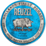 Hollands Finest Blue Pomade with a strong hold water-based pomade 340g