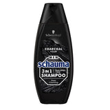 Men Charcoal 3in1 Shampoo shampoo for men facial and body hair with carbon and clay 400ml