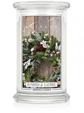 Large, scented candle with two wicks, Juniper & Laurel 623g