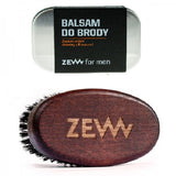 Stylish Bearded Beard Balm 80ml + Beard Brush for professional beard care