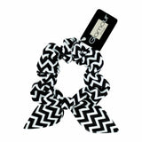 Black and white hair wrap