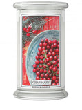 Large cranmara scented candle with two wicks 623g
