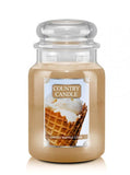 Large, scented candle with two wicks Salted Waffle Cone 680g