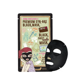 Premium Synake Black Sheet Mask lifting mask in a sheet with SYN-AKE® neuropeptide 30g