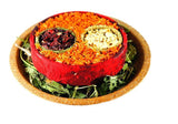 A treat for a rabbit on an oat plate HS.43
