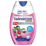 Junior 2in1 toothpaste and mouthwash for children Strawberry 75ml