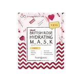 British Rose Hydrating Sheet Mask moisturizing face mask in sheet British Rose 1pc