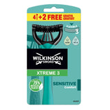 Xtreme3 Sensitive Comfort disposable razors for men 6 pcs