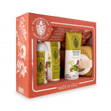 Rose & Chamomile With Honey set liquid soap 500ml + soap and sponge 115g + body scrub 250ml + body lotion 200ml