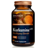 Curcumin x10 bioactive extract 500mg dietary supplement 60 capsules
