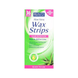 Wax Strips Hair Remover Aloe Vera facial and bikini area hair removal patches 36 pcs.
