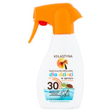 Waterproof suntan lotion for children in spray SPF30 200ml