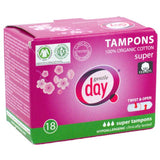 Tampons tampons 100% eco cotton Super 18 pcs