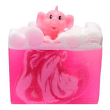 Pink Elephants & Lemonade Soap Slice glycerin soap 100g