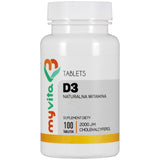 Vitamin D3 from Lanolin 2000IU, dietary supplement 100 tablets