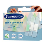 Transparent Aloe Vera transparent dressing plasters with aloe extract 20 pcs.