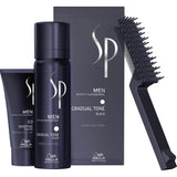 SP Men Gradual Tone Black Kit for gradual elimination of gray hair pigment foam 60ml + mild shampoo 30ml + brush