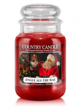 Large, scented candle with two wicks Jingle All The Way 652g