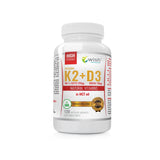 Vitamin K2 MK-7 with Natto 200?g + D3 4000IU 100?g in MCT Oil Natural Vitamins dietary supplement 120 soft capsules