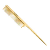 Golden Tail Comb professional golden haircut comb with a spike