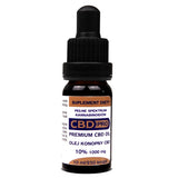 Hemp oil 10% 1000mg dietary supplement in 10ml drops