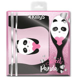 Sweet Panda set: hairbrush + cosmetic bag