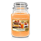 Large jar scented candle Farm Fresh Peach 623g