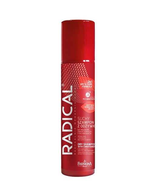 Radical Dry Shampoo 180ml dry shampoo with conditioner for damaged and ...
