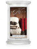 Large, scented candle with two wicks, Warm and Fuzzy 623g