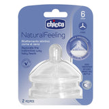 NaturalFeeling silicone nipple for a bottle, flow to the porridge 6m + 2 pcs