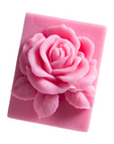 Happy Soaps Pink Rose in Rectangle natural glycerin soap Wi?nia 90g