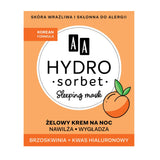 Hydro Sorbet Korean Formula Sleeping Mask gel night cream 50ml
