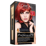 Feria Preference hair dye P76 Pure Spice flame red