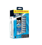 Mach3 Turbo set of replacement blades 8 pcs + shaving gel 200ml