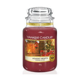 Holiday Hearth large scented candle jar 623g