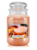 Large, scented candle with two wicks Peach Bellini 652g