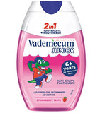 Junior 2in1 toothpaste and mouthwash for children Strawberry 75ml