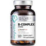 Silver Vitamin B Complex 100% pure dietary supplement 120 capsules