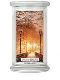 Large scented candle with two wicks Snowy Bridge 623g