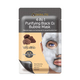 4-in-1 Purifying Black O2 Bubble Mask Lava sheet bubble mask 1 pc