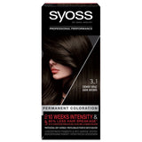 Permanent Coloration hair dye that permanently colors 3_1 Dark Brown