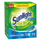 All In 1 Double Action Lemon Dishwasher Tabs 72pcs