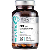 Silver Vitamin D3 Forte 4000IU 100% pure dietary supplement 60 capsules